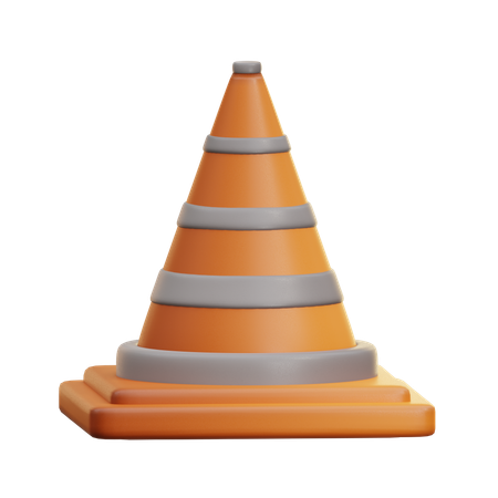 Cone de tráfego  3D Icon