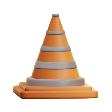 Cone de tráfego  3D Icon