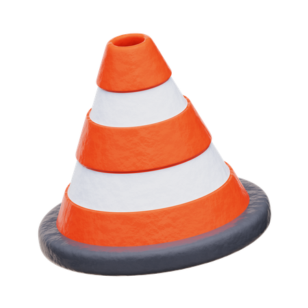 Cone de tráfego  3D Icon