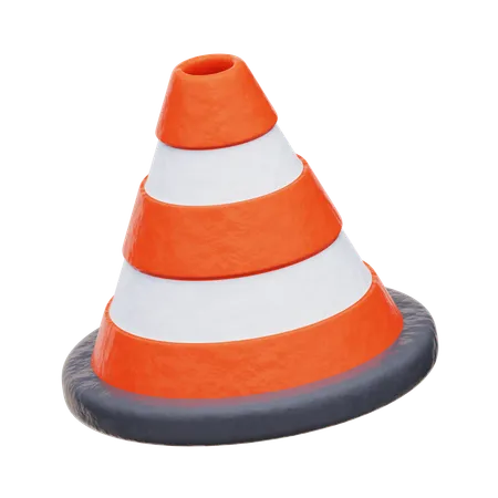 Cone de tráfego  3D Icon