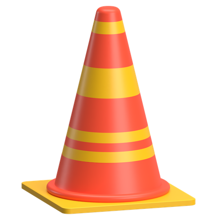 Cone de tráfego  3D Icon