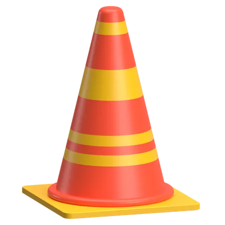 Cone de tráfego  3D Icon