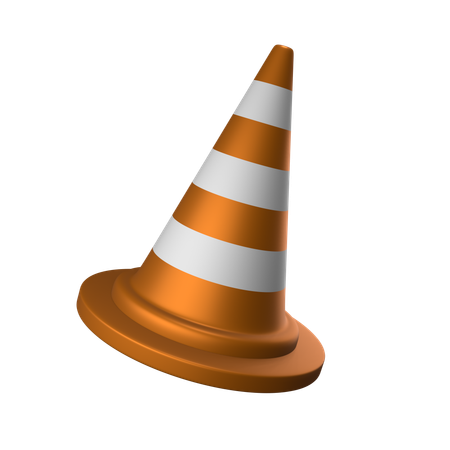 Cone de tráfego  3D Icon