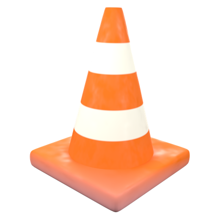 Cone de tráfego  3D Icon