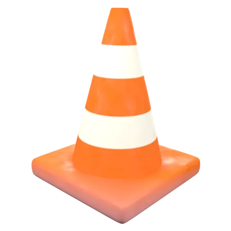 Cone de tráfego  3D Icon