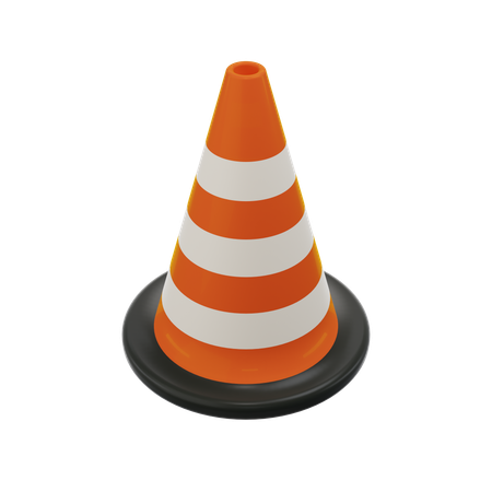 Cone de tráfego  3D Icon