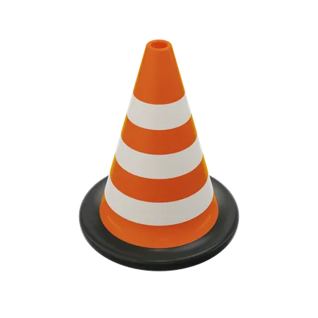 Cone de tráfego  3D Icon