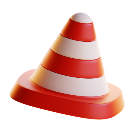 Cone de tráfego  3D Icon