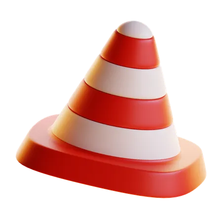 Cone de tráfego  3D Icon