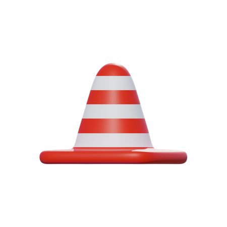 Cone de tráfego  3D Icon