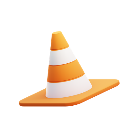 Cone de tráfego  3D Icon