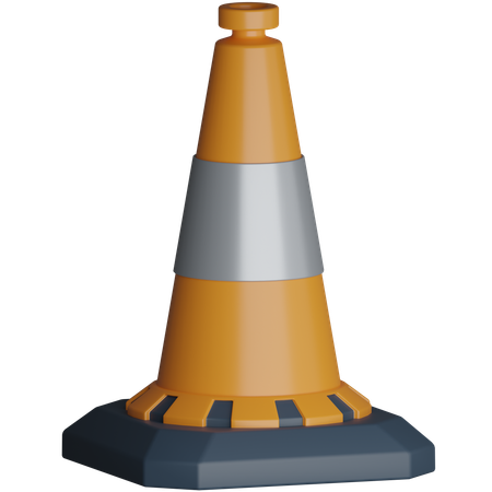 Cone de tráfego  3D Icon