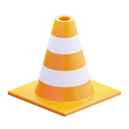Cone de tráfego  3D Icon