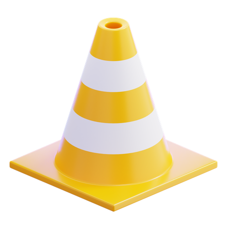 Cone de tráfego  3D Icon