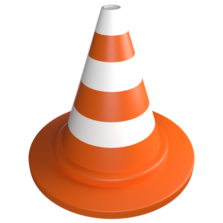 Cone de tráfego  3D Icon