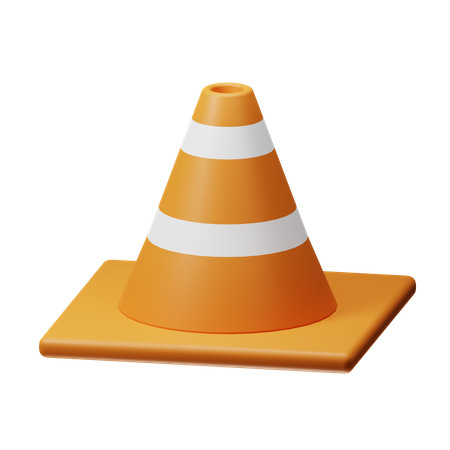 Cone de tráfego  3D Icon