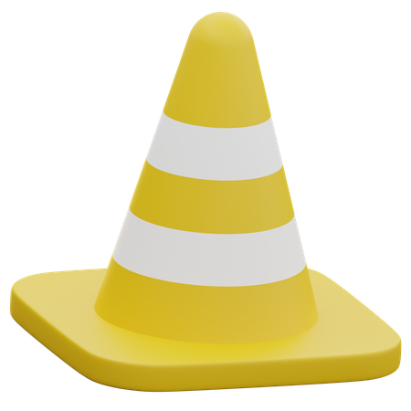 Cone de tráfego  3D Icon