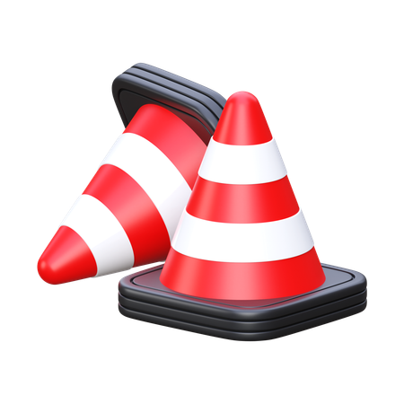 Cone de tráfego  3D Icon