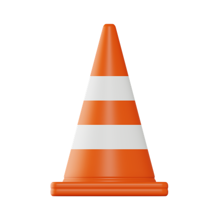 Cone de tráfego  3D Icon