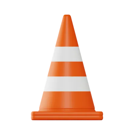 Cone de tráfego  3D Icon