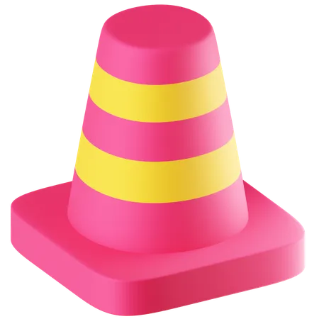 Cone de tráfego  3D Icon