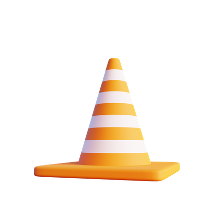 Cone de tráfego  3D Icon