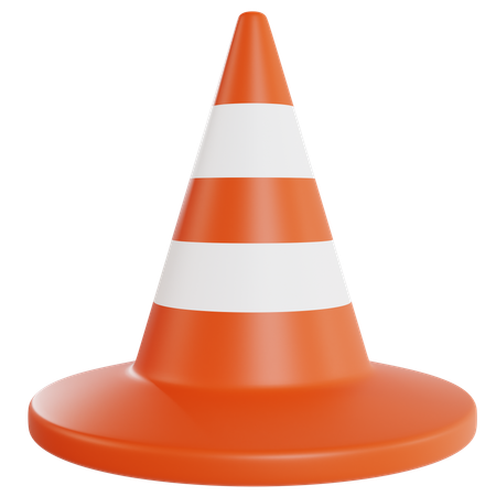 Cone de tráfego  3D Icon