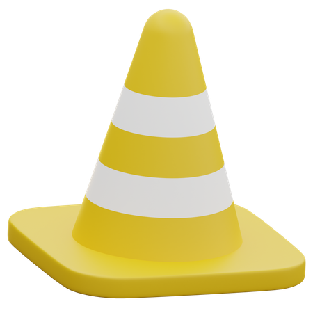 Cone de tráfego  3D Icon