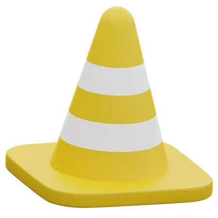 Cone de tráfego  3D Icon