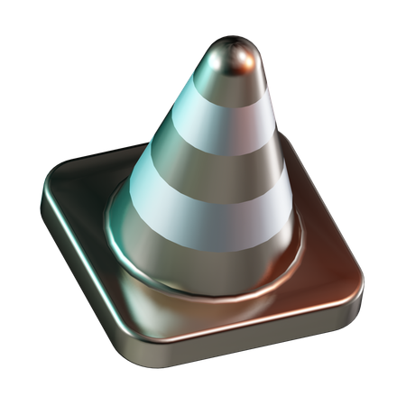 Cone de tráfego  3D Icon