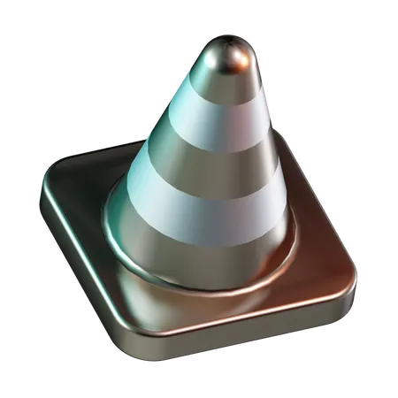 Cone de tráfego  3D Icon