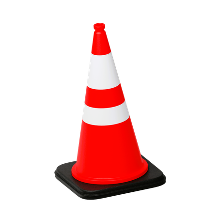 Cone de tráfego  3D Icon