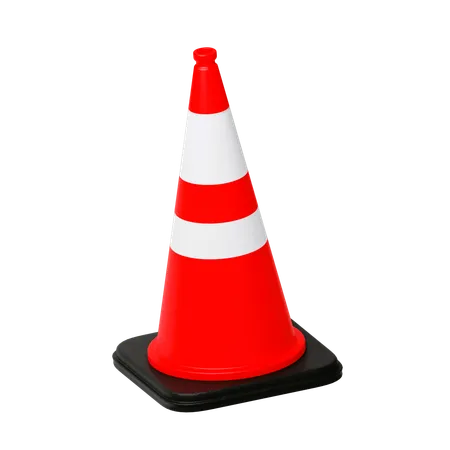 Cone de tráfego  3D Icon