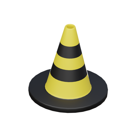 Cone de tráfego  3D Icon