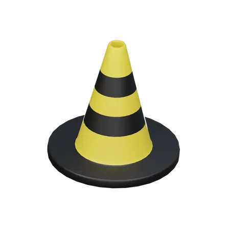 Cone de tráfego  3D Icon