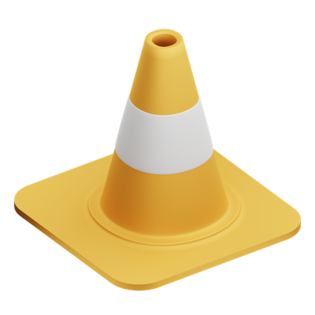 Cone de tráfego  3D Icon