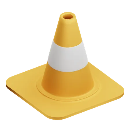 Cone de tráfego  3D Icon