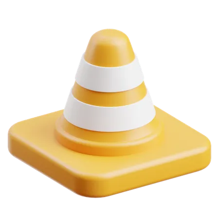 Cone de tráfego  3D Icon