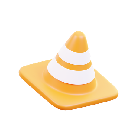 Cone de tráfego  3D Icon