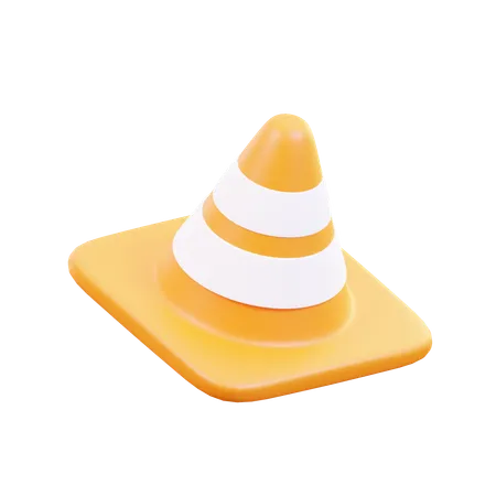 Cone de tráfego  3D Icon