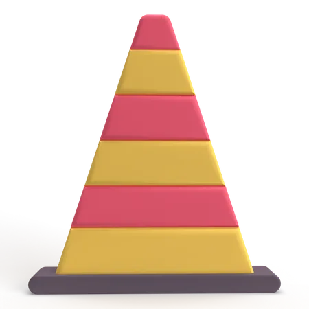 Cone de tráfego  3D Icon