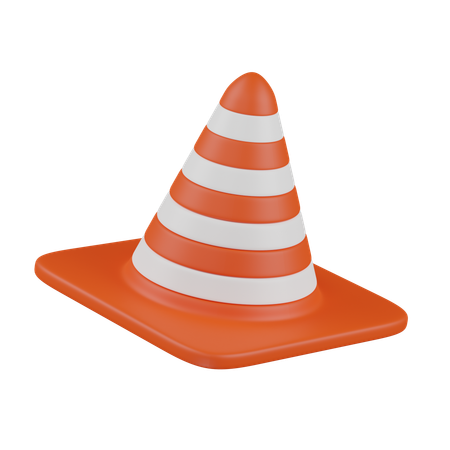 Cone de tráfego  3D Icon