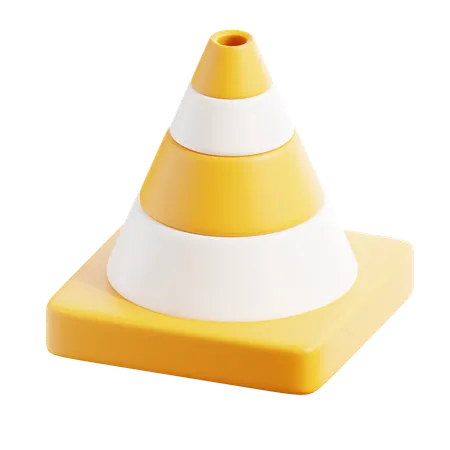 Cone de tráfego  3D Icon