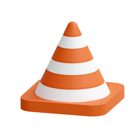 Cone de tráfego  3D Icon