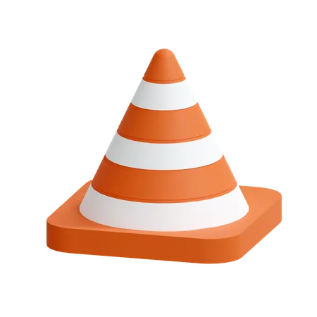 Cone de tráfego  3D Icon