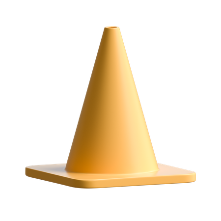 Cone de tráfego  3D Illustration