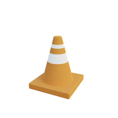 Cone de tráfego  3D Illustration