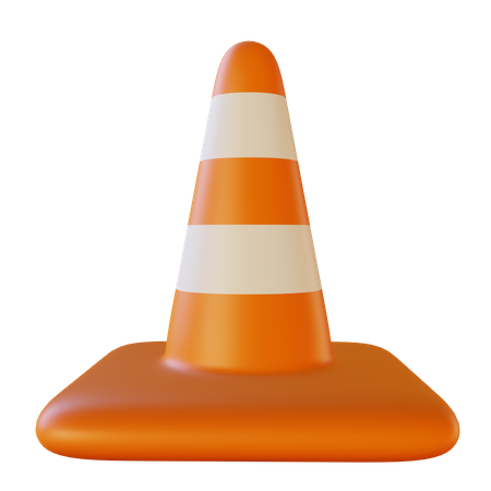 Cone de tráfego  3D Illustration