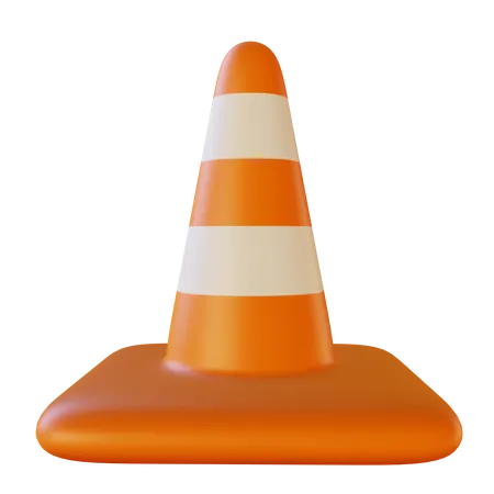 Cone de tráfego  3D Illustration