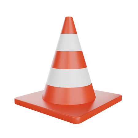 Cone de tráfego  3D Illustration